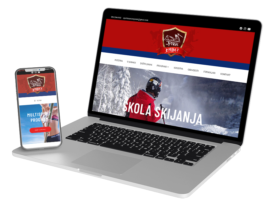 Toronto website development project – custom site built for Sport School Junak